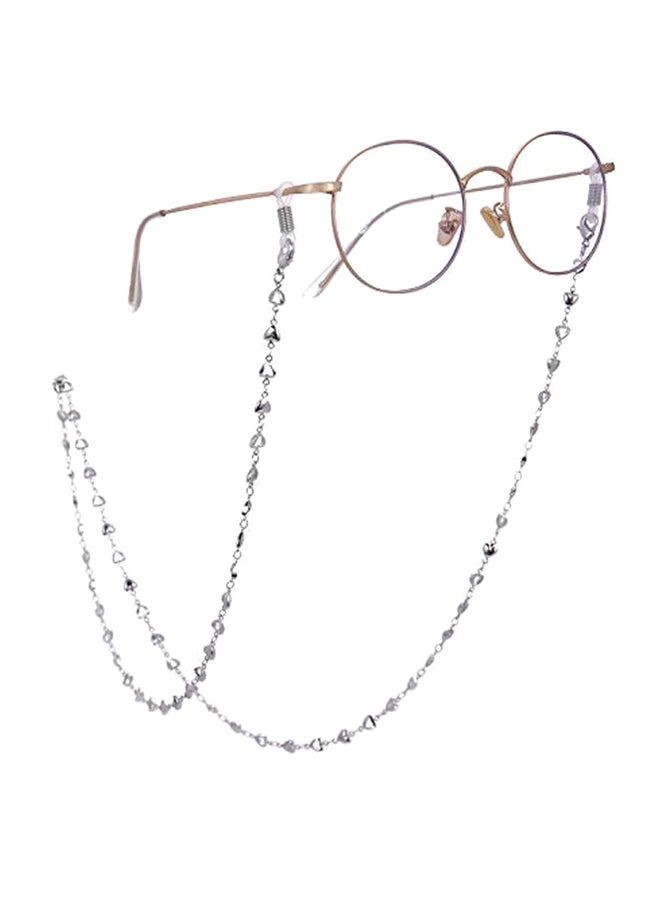 سلسلة نظارة طبية من خرز على شكل قلب - Image 1