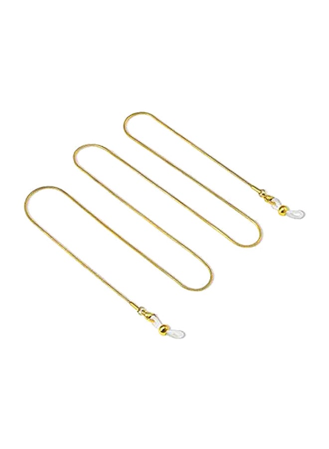 سلسلة نظارة طبية من الستانلس ستيل بتصميم ثعبان طراز  B07V3J8J3X - Image 1