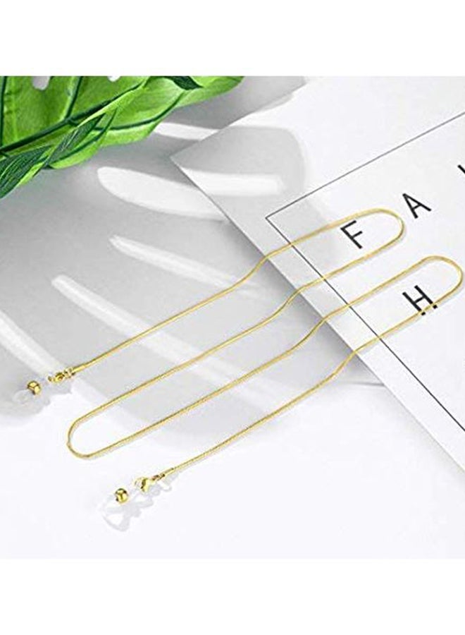 سلسلة نظارة طبية من الستانلس ستيل بتصميم ثعبان طراز  B07V3J8J3X - Image 2