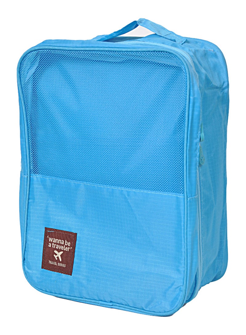 Wanna Be A Traveler Multi-Purpose Shoe Bag Blue  - Image 1