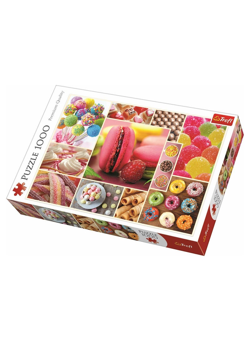 تريفل مجموعة أحجية تركيب الصور المقطعة بتصميم حلوى مكونة من 1000 قطعة 68 x 48سم - Image 1