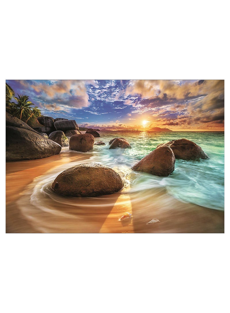 تريفل مجموعة أحجية تركيب صور مقطعة لشاطئ سامودرا مكونة من 1000 قطعة 68 x 48سم  - Image 2