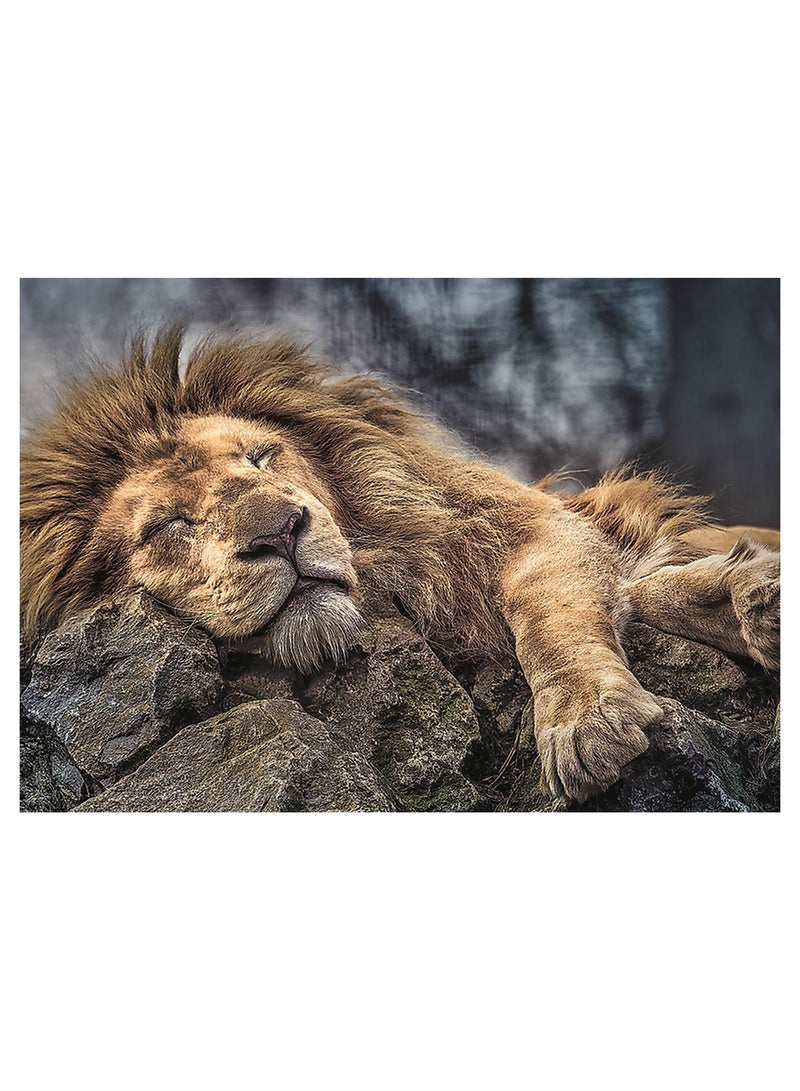 Trefl - 1000-Piece Sleeping Lion Puzzle Set 10447 68 x 48cm - Image 1