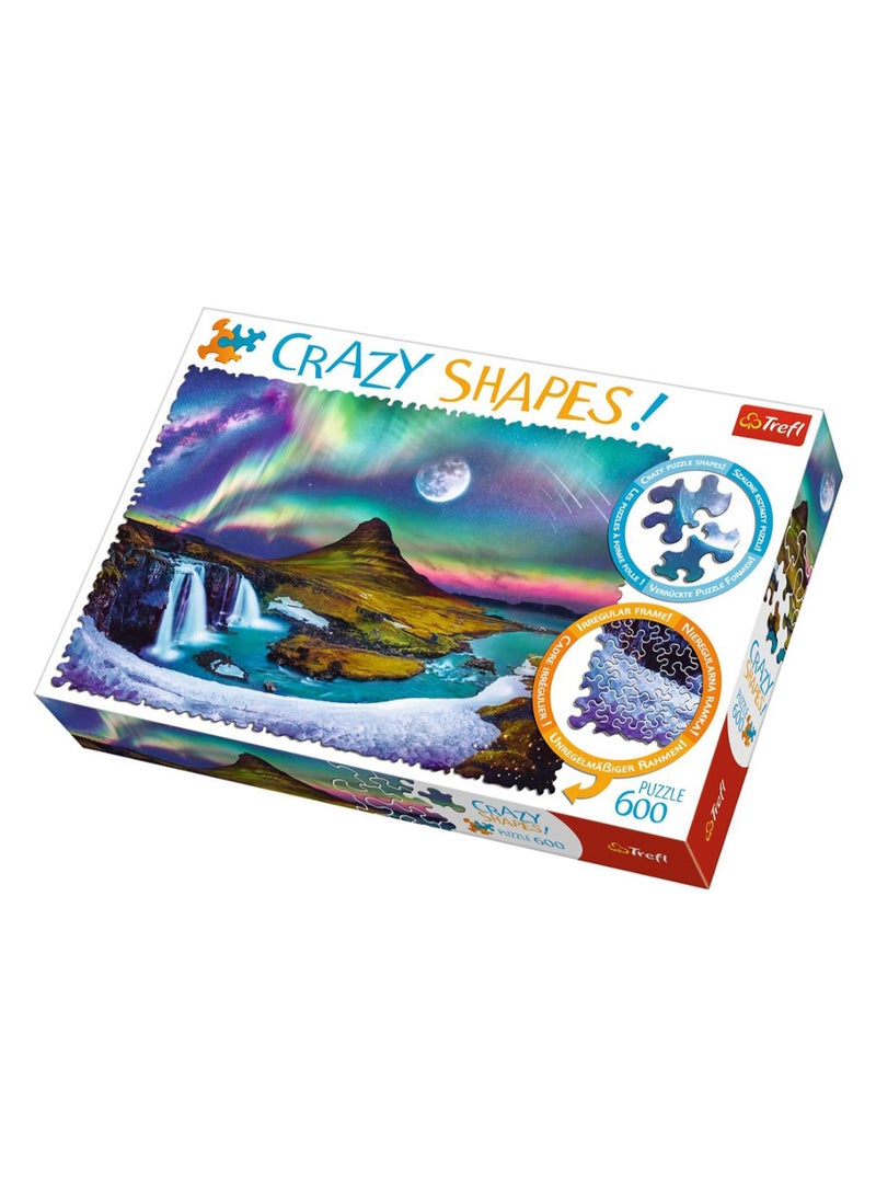 Trefl 600-Piece Crazy Shapes Iceland Jigsaw Puzzle 11114 68 X 48cm - Image 1