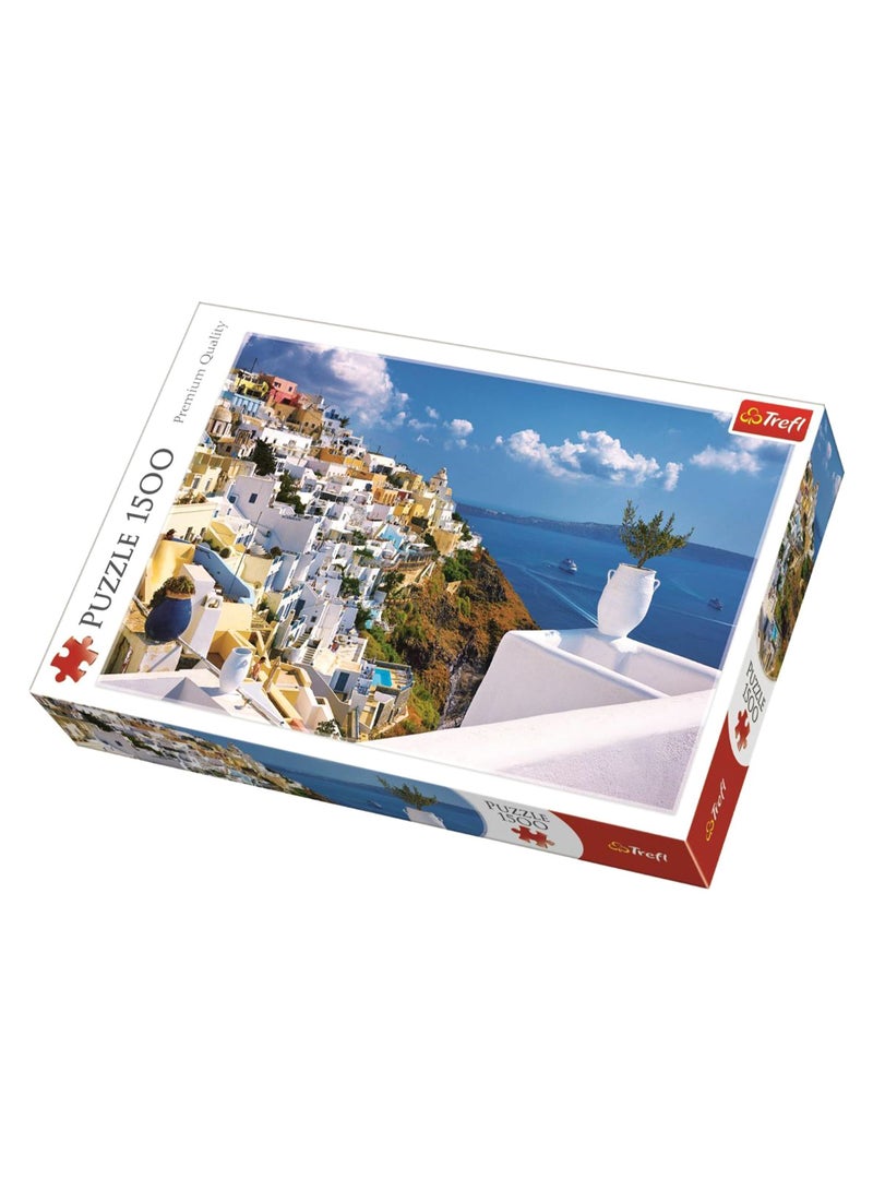 1500-Piece Santorini Greece Panorama Jigsaw Puzzle 261196 85 x 58centimeter - v1568821478/N29905243A_1