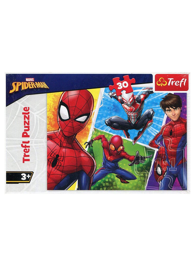 Trefl 30-Piece Kids Marvel Spider Man And Miguel Floor Jigsaw Puzzle Set 27 x 20cm - Image 2