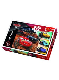 60-Piece Disney Pixar Lightning McQueen With Friends Car Jigsaw Puzzle Set 17327 33 x 22cm