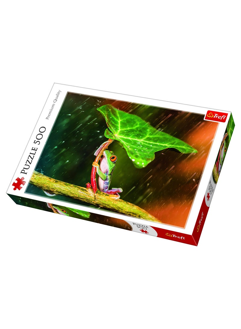 تريفل لعبة تركيب الصور المقطعة بنمط مظلة خضراء مكونة من 500 قطعة 48 x 34سم - Image 1