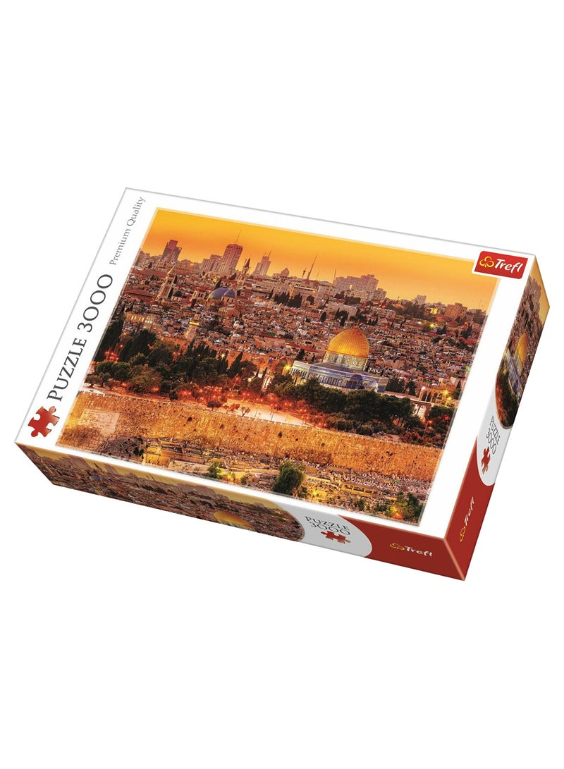 تريفل مجموعة بازل تركيب الصور المقطعة بتصميم أعلى مدينة القدس مكونة من 3000 قطعة طراز 33032 116 x 85Ø³Ù†ØªÙŠÙ…ØªØ± - Image 1