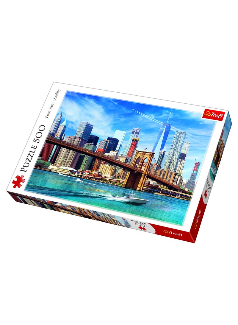 Trefl - 500-Piece View Of New York Jigsaw Puzzle Set 48 x 34cm - Image 1