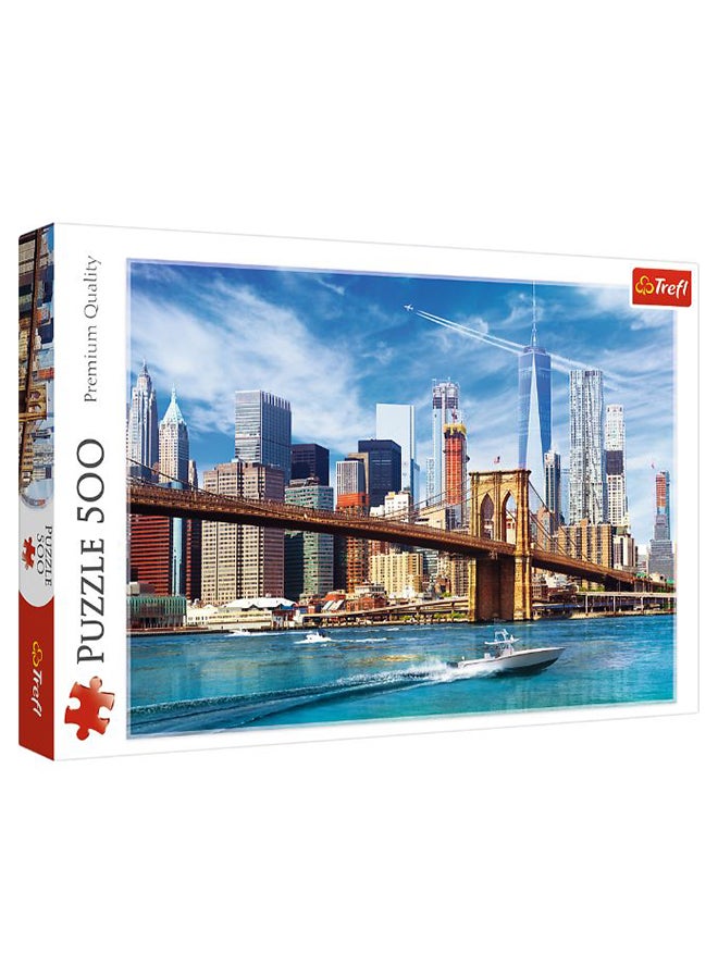 Trefl - 500-Piece View Of New York Jigsaw Puzzle Set 48 x 34cm - Image 1