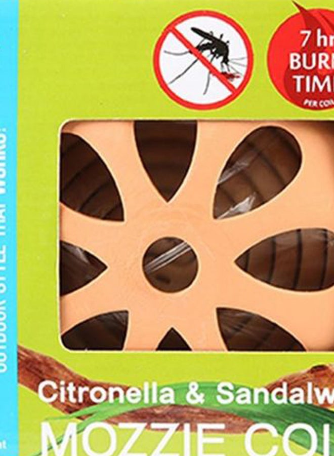 Waxworks Pack Of 6 Mozzie Coils With Terracotta Holder Brown  - Image 2