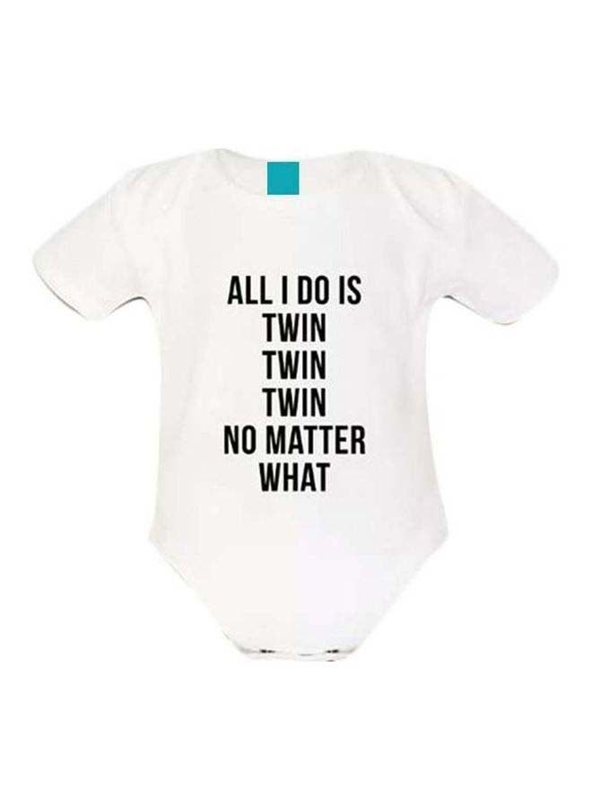 Short Sleeves Onesie White/Black/Blue