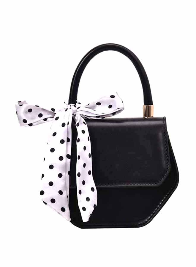 Generic - Bow Decoration Stylish Light Weight Satchel Black - Image 1