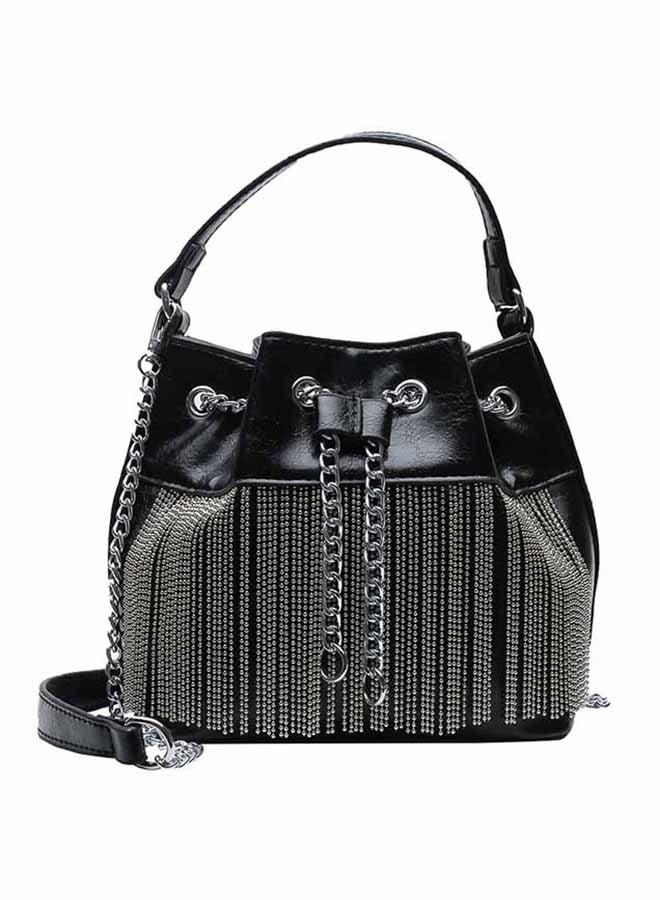 Tassel Elegant Chain Bag Black 