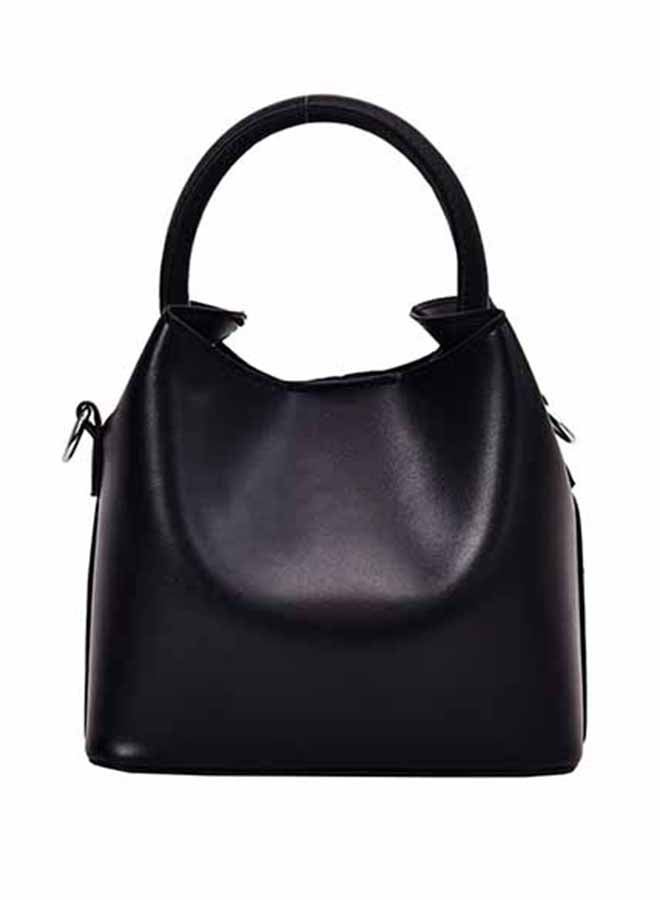 Generic - Solid Color All-Match Bucket Bag Black - Image 1