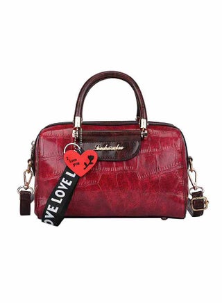 Simple Large Capacity Crocodile Pattern Versatile Handbag Red - v1568879487/N30043813A_1
