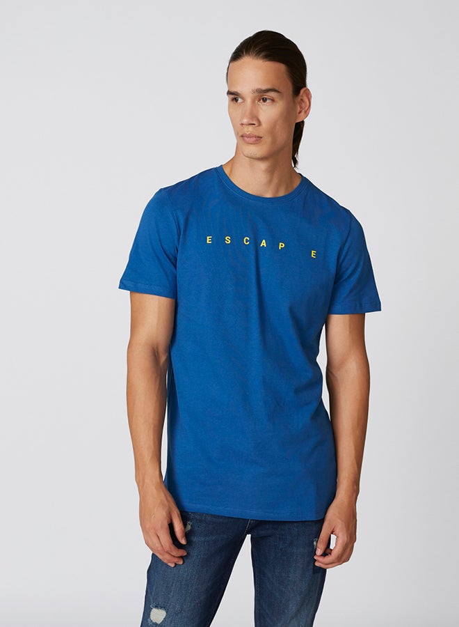 Iconic Escape Crew Neck T-Shirt Blue  - Image 1