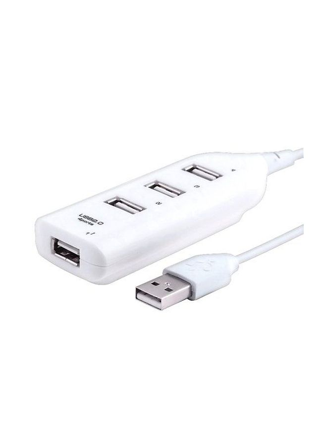 موزع بأربعة منافذ USB أبيض - Image 2