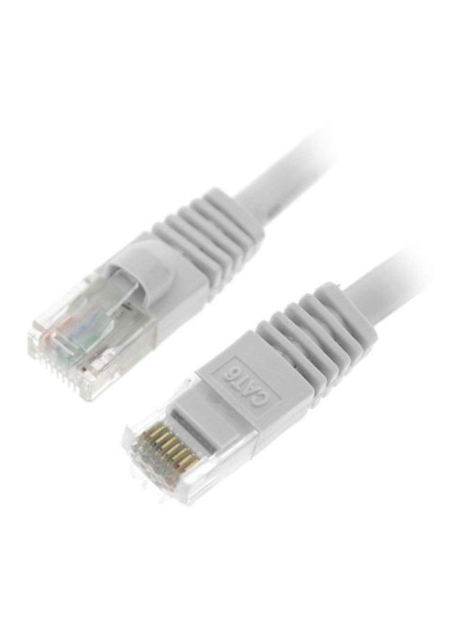Cat6e Ethernet LAN Network Cable White  - Image 1