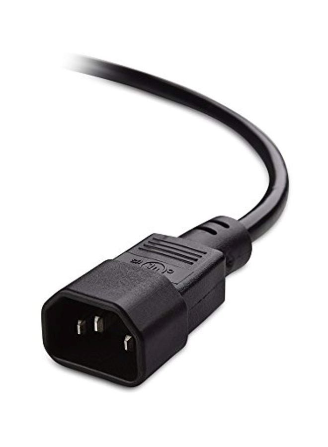 Cable Matters - Pack Of 2 IEC C14 To IEC C13 PDU Power Cord Black - Image 1