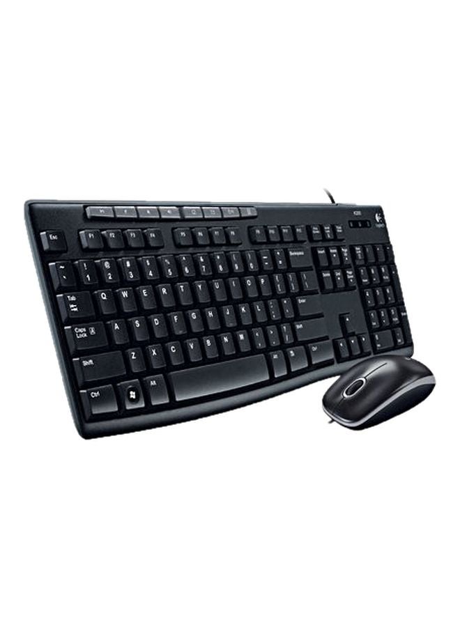 Logitech - MK200 Wired Keyboard And Mouse Set Black - Image 1