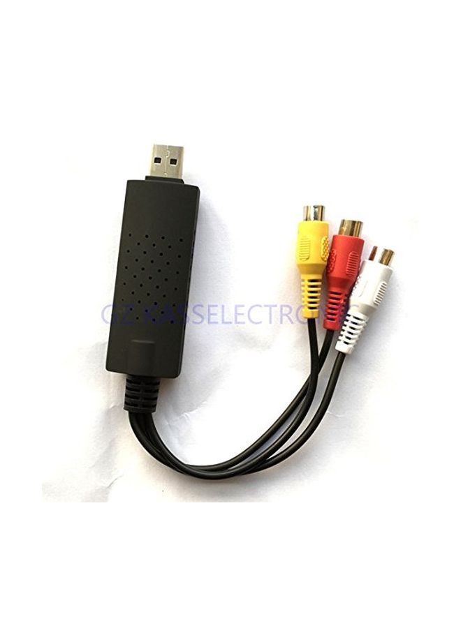 USB  Video Capture Card Adapter Black/Yellow/Red - Image 3