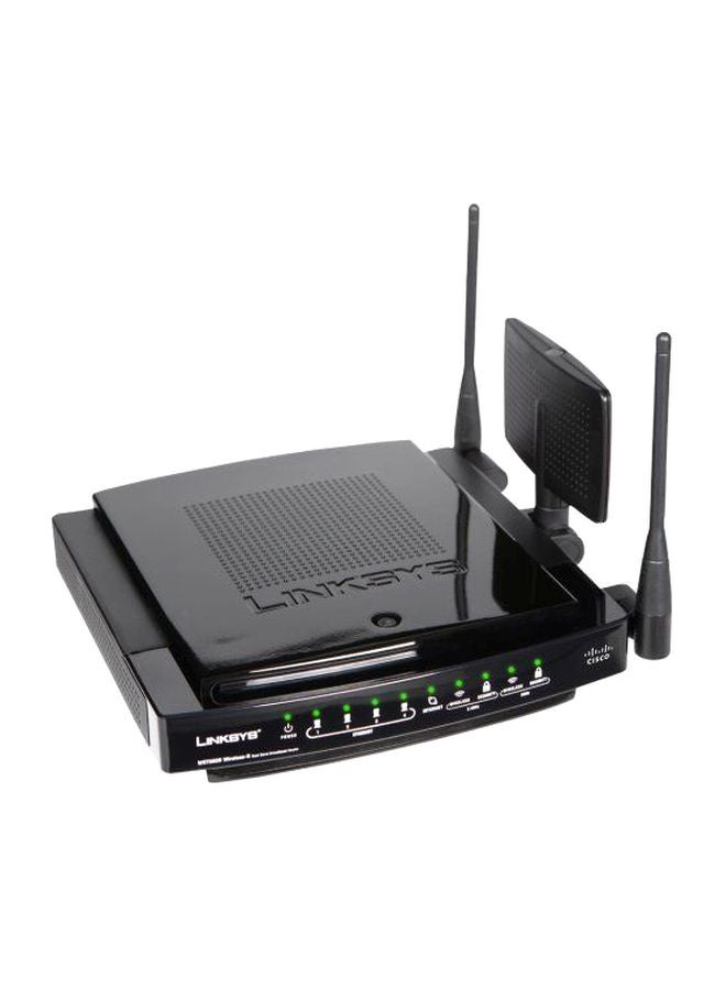 CISCO - Linksys Ultra RangePlus Dual-Band Wireless Router Black - Image 1