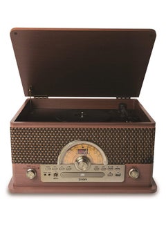 ION On Superior Lp 7 In 1 Turntable With Wooden Speaker Brown  - Image 2