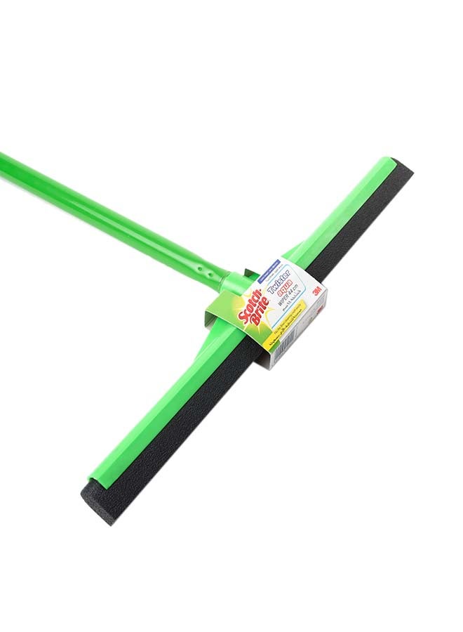 3M - Scotch-Brite Squeegee With Stick All-Purpose Squeegee, Mop Floor Wiper For Bathroom Household Cleaning Green 44cm - Image 1