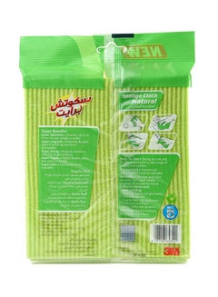 3M Scotch Brite Sponge Cloth Naturals 3 Pieces Green  - Image 4