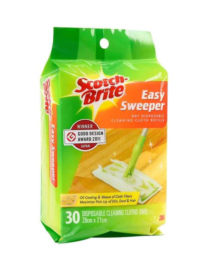 سكوتش برايت عبوات قماش تنظيف للاستخدام لمرة واحدة ومكونة من 30 قطعة أبيض - Image 3