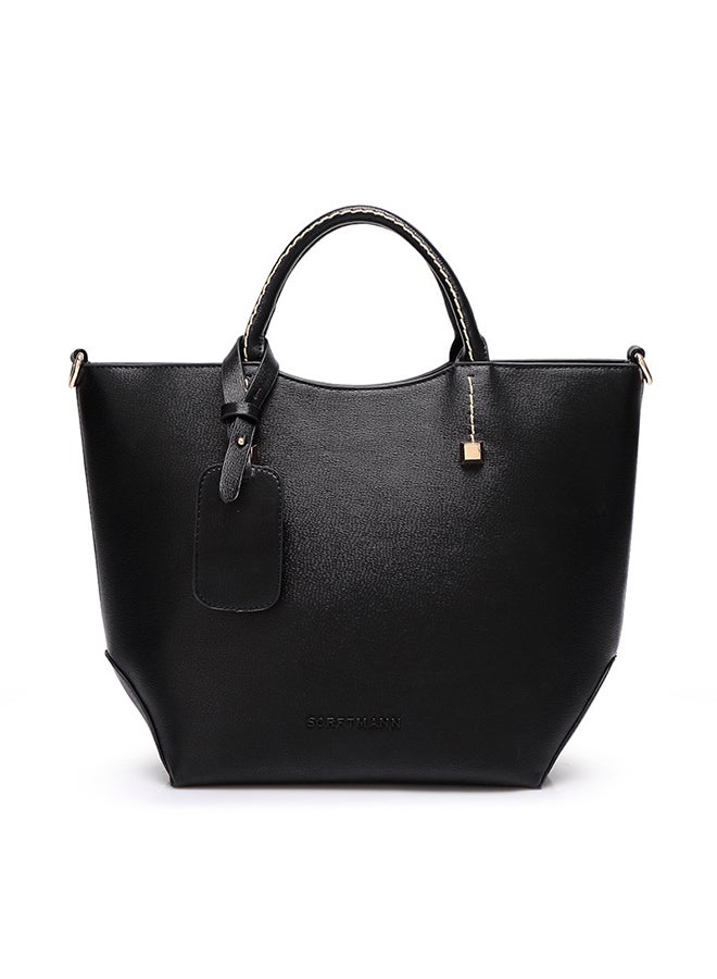 Elegant Light Weight Shopper Tote Black 