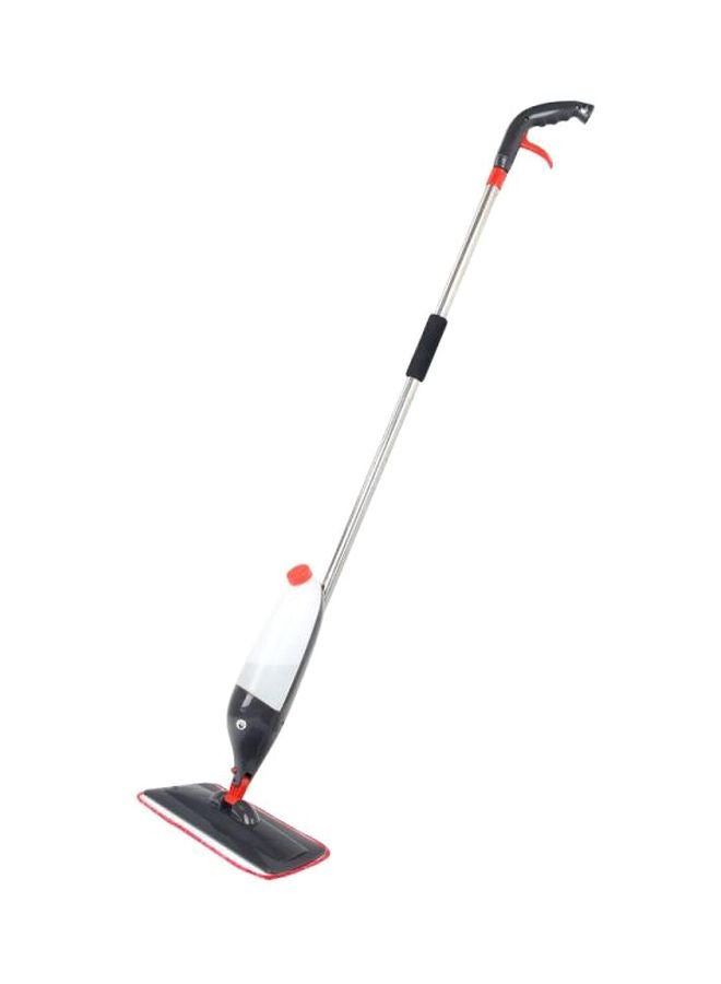 Microfiber Rotating Mop With Spray Silver/White/Black  - Image 1