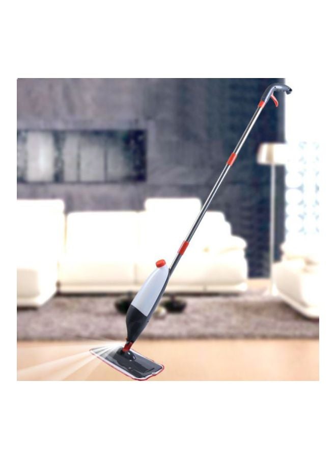 Microfiber Rotating Mop With Spray Silver/White/Black  - Image 3