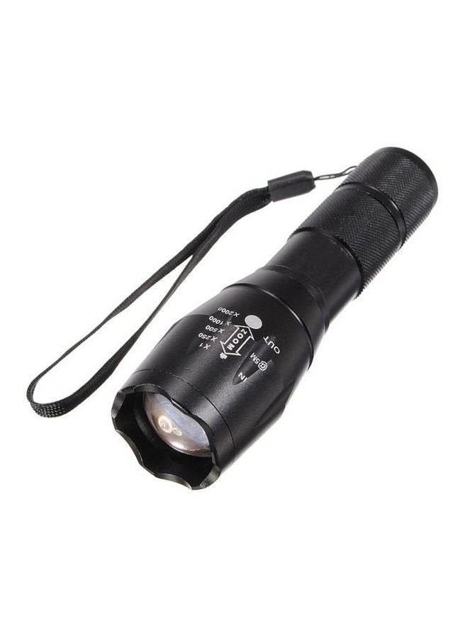 Ultrafire LED Zoomable Flashlight Torch Black 
