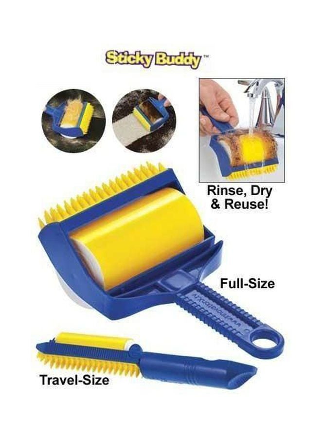 Reusable Sticky Picker Cleaner Lint Roller Blue/Yellow - Image 3