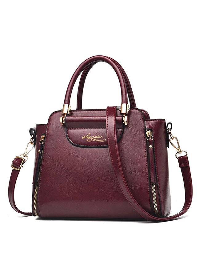 Stylish Shoulder Bag Wine 