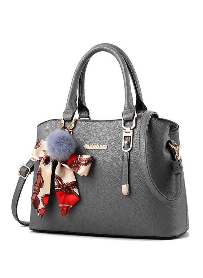 Solid Shoulder Bag Grey 