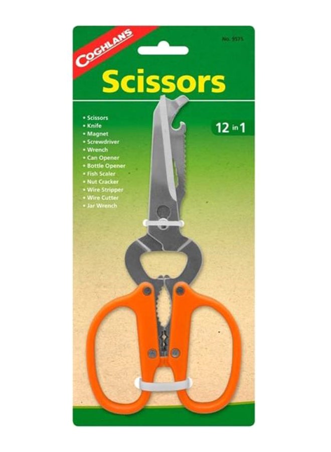 Coghlan's - 12-In-1 Stainless Steel Scissor Orange/Silver - Image 1
