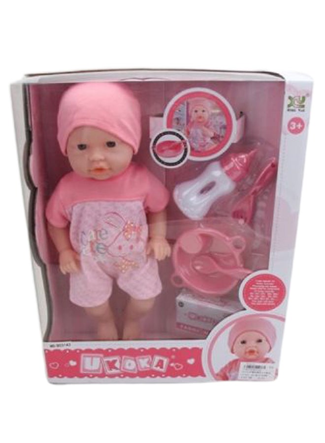 Basmah Lovely Baby Doll With Dress 32-1738379 16inch  - Image 1