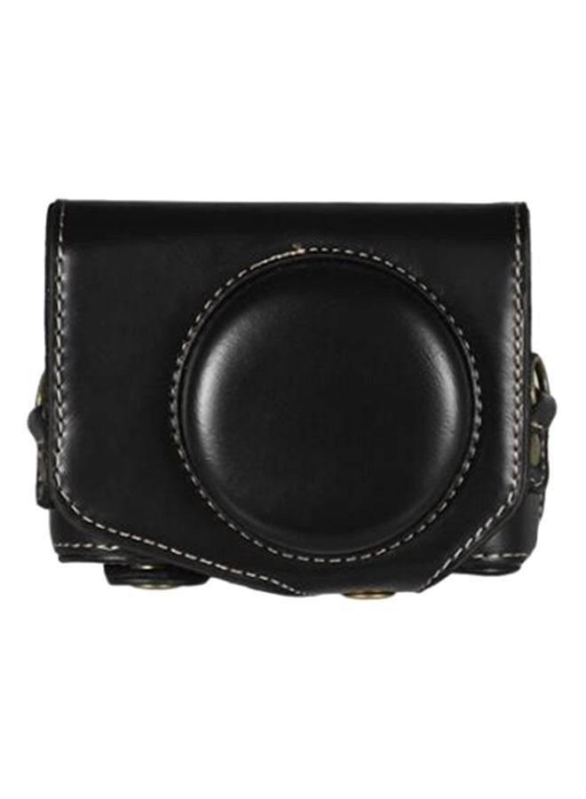 Generic Protective Camera Case With Strap For Canon Powershot G7 X Mark II/G7X II Black  - Image 2