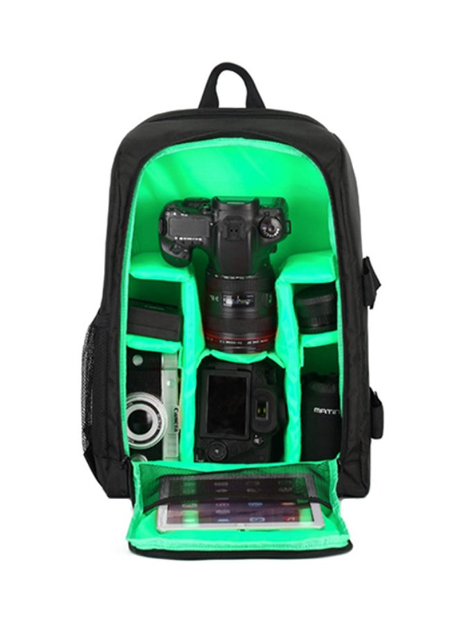 Waterproof DSLR Backpack Green/Black - Image 4