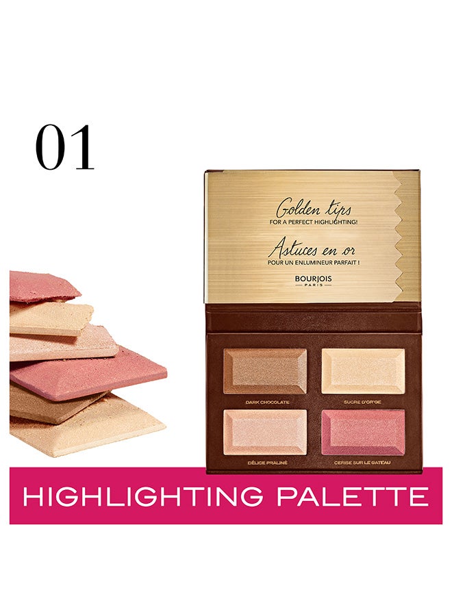 BOURJOIS PARIS - Delice de Poudre Highlighting Palette – 1 –Multicolour - Image 1