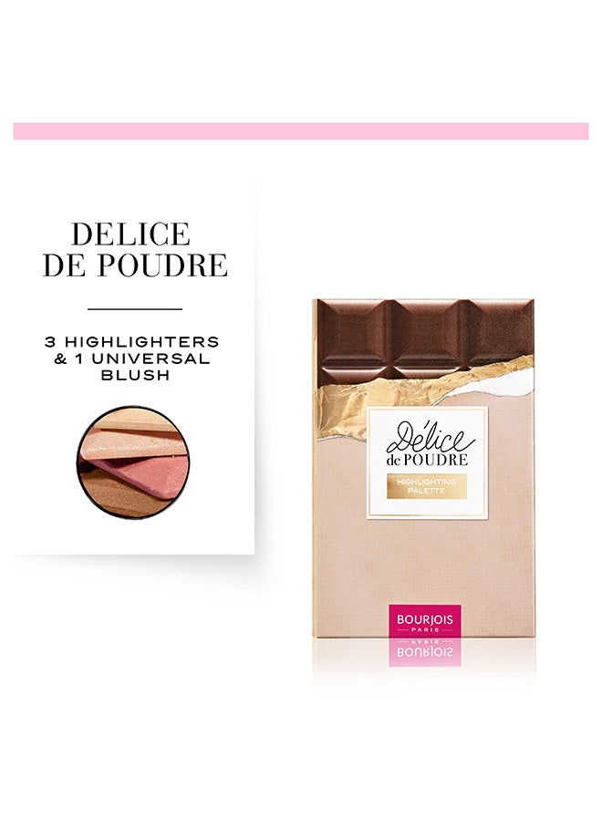 BOURJOIS PARIS - Delice de Poudre Highlighting Palette – 1 –Multicolour - Image 1