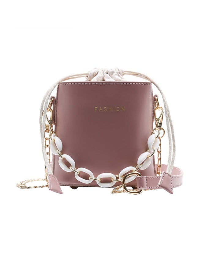 Large Capacity Ladylike All-Match Bucket Bag Pink