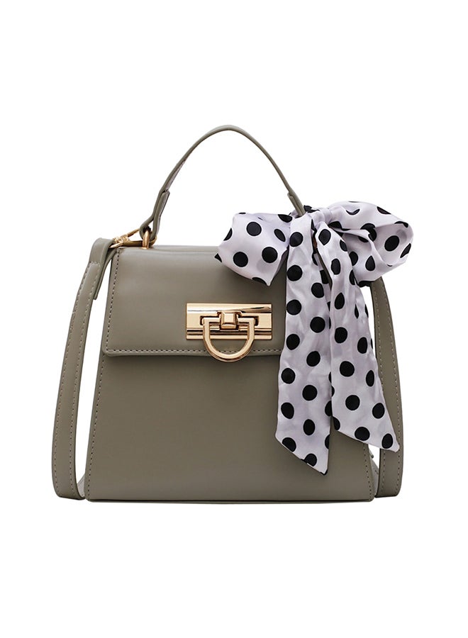 Generic - Bow Decoration Plain Style Durable Bag Green - Image 1