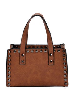 Rivets Decor All Match Bag Brown