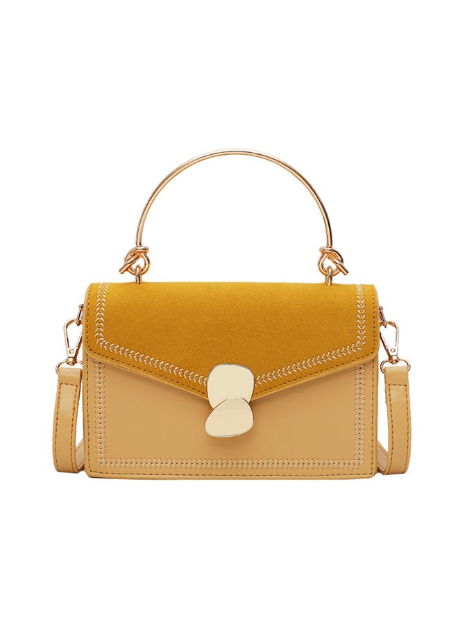 Generic - Metal Handle Comfortable Bag Yellow - Image 1