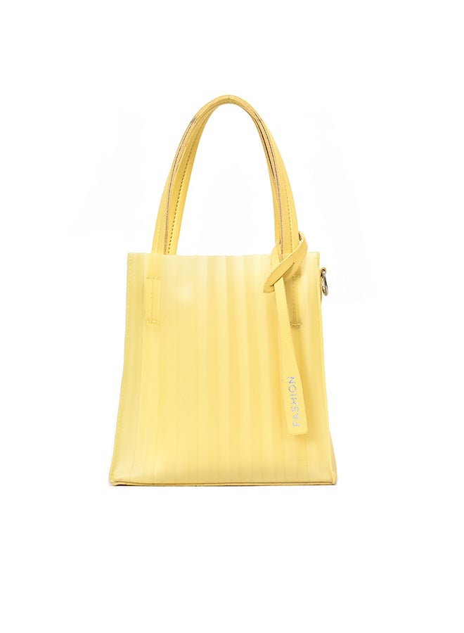 Comfortable And Stylish Satchal Handbag Yellow 
